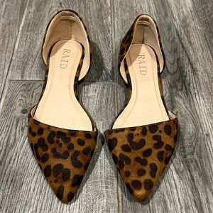 Animal print flats